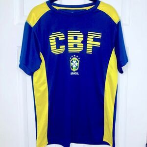 CBF Brasil Blue Athletic Shirt Small